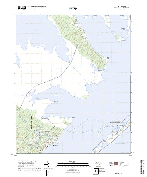 US Topo 7.5-minute map for Atlantic NC