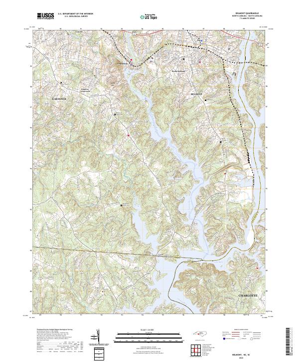 US Topo 7.5-minute map for Belmont NCSC