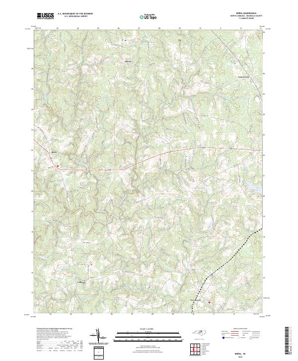 US Topo 7.5-minute map for Berea NC