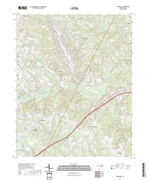 US Topo 7.5-minute map for Bunn East NC