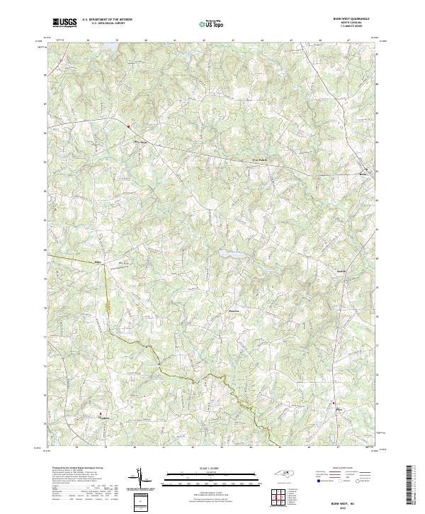 US Topo 7.5-minute map for Bunn West NC