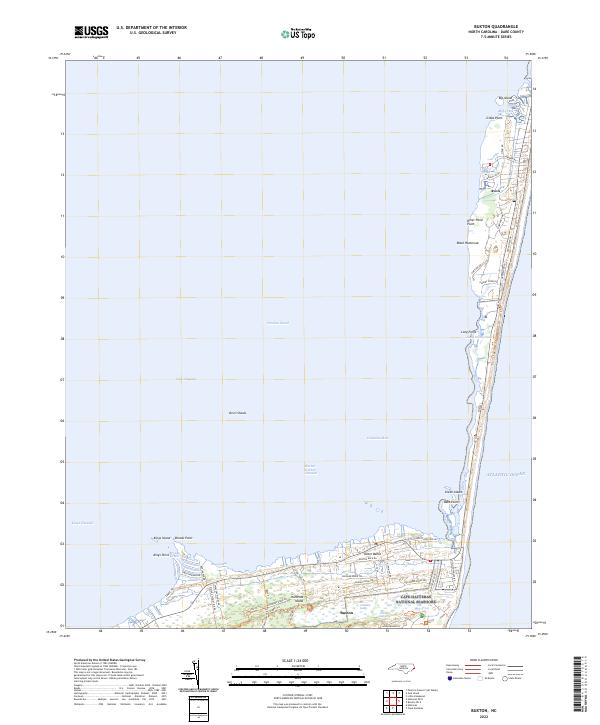 US Topo 7.5-minute map for Buxton NC