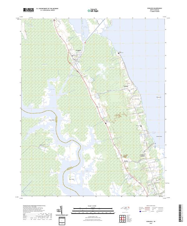 US Topo 7.5-minute map for Coinjock NC