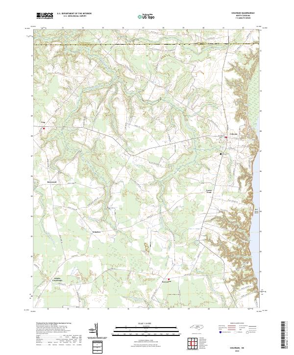 US Topo 7.5-minute map for Colerain NC