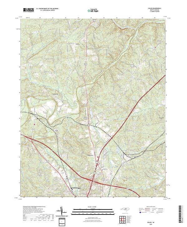 US Topo 7.5-minute map for Colon NC