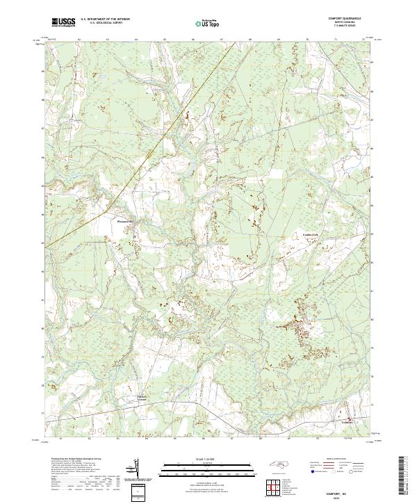 US Topo 7.5-minute map for Comfort NC