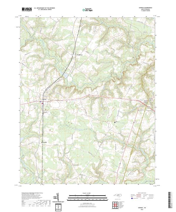 US Topo 7.5-minute map for Conway NC