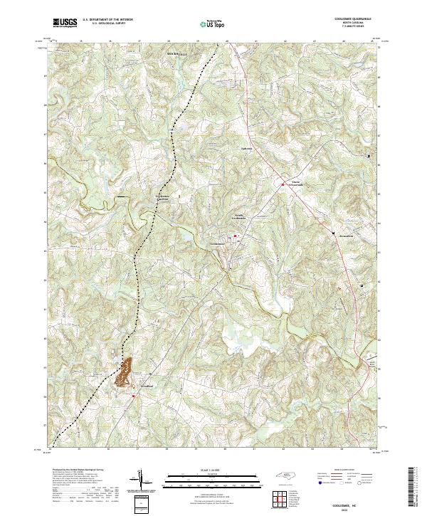 US Topo 7.5-minute map for Cooleemee NC