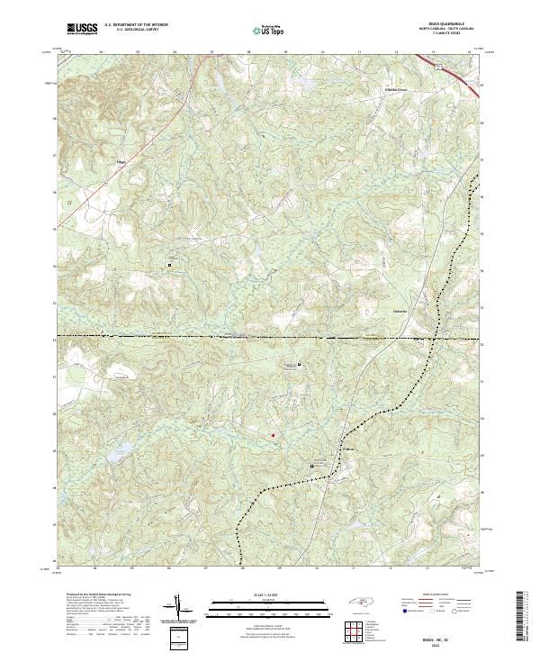 US Topo 7.5-minute map for Diggs NCSC