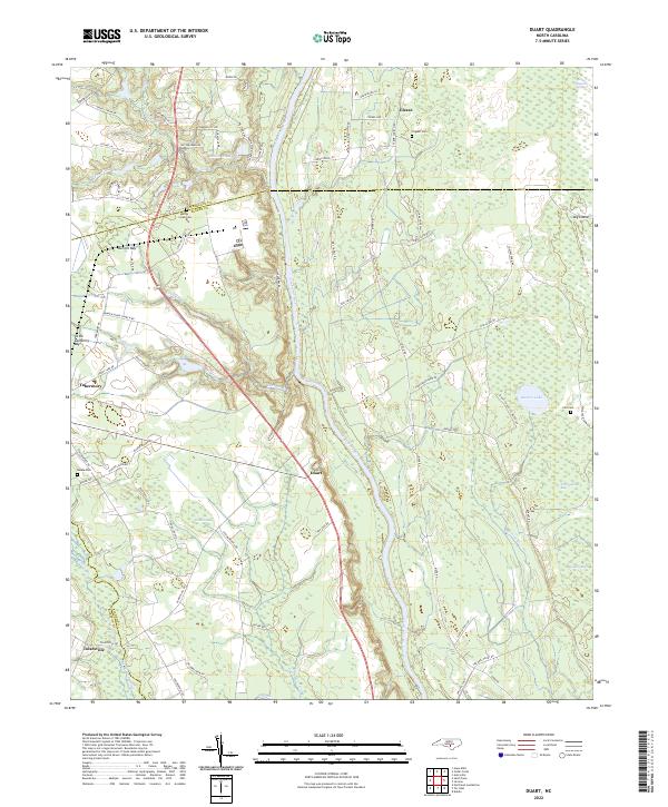 US Topo 7.5-minute map for Duart NC