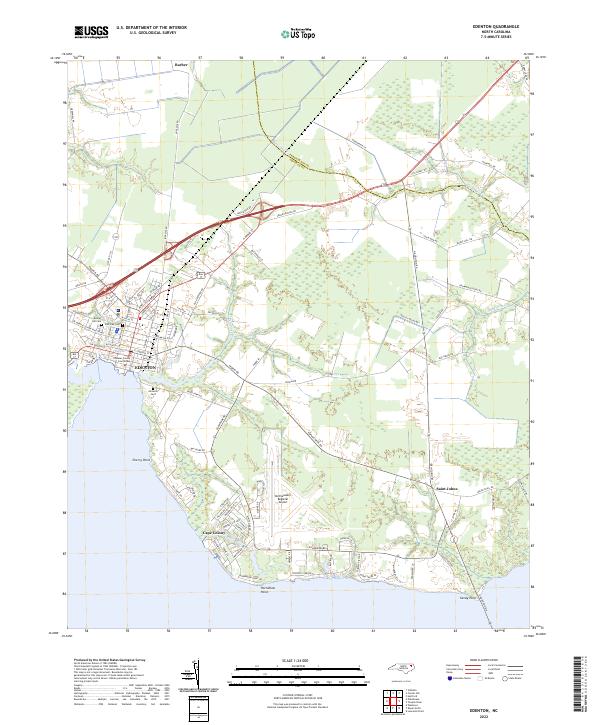 US Topo 7.5-minute map for Edenton NC