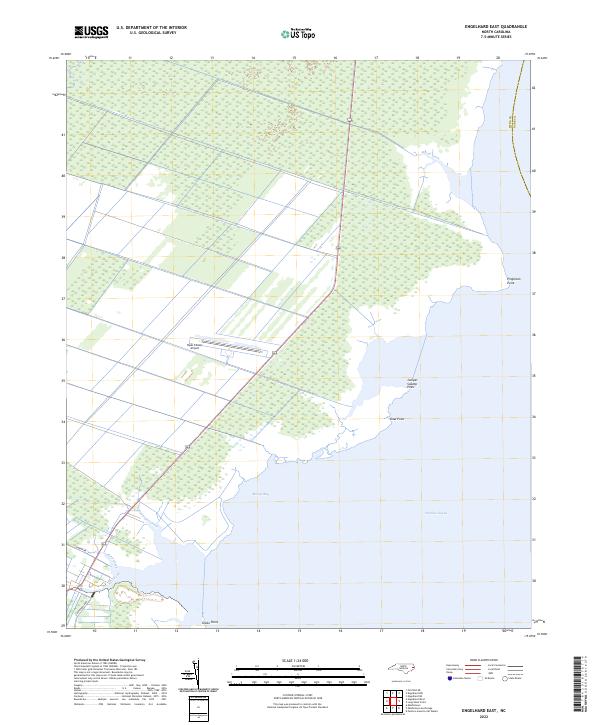 US Topo 7.5-minute map for Engelhard East NC