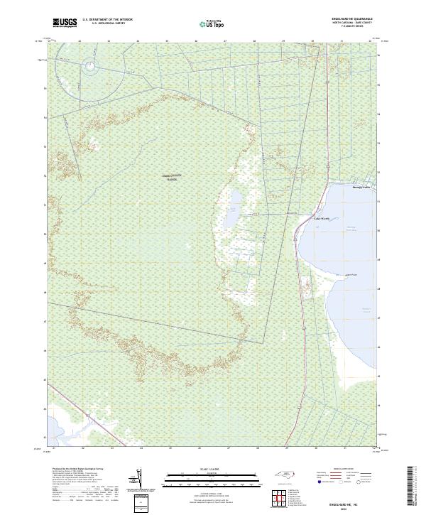 US Topo 7.5-minute map for Engelhard NE NC