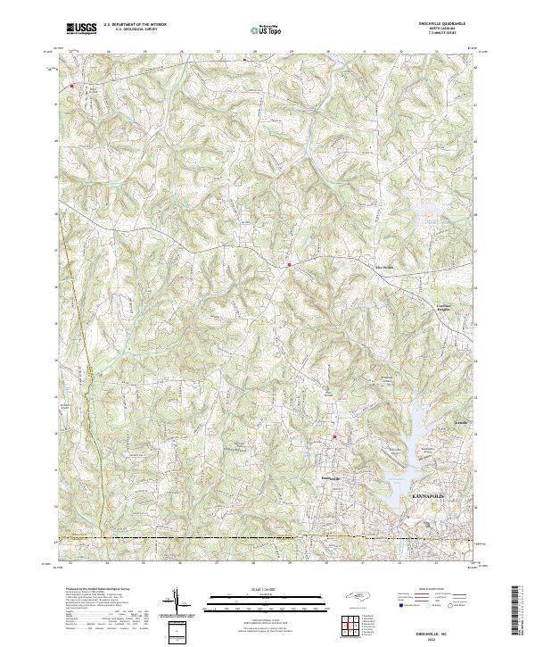 US Topo 7.5-minute map for Enochville NC