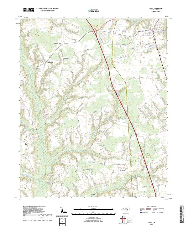 US Topo 7.5-minute map for Faison NC