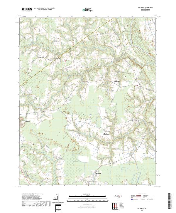 US Topo 7.5-minute map for Falkland NC