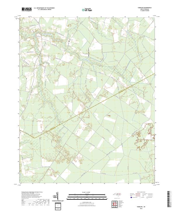 US Topo 7.5-minute map for Farmlife NC