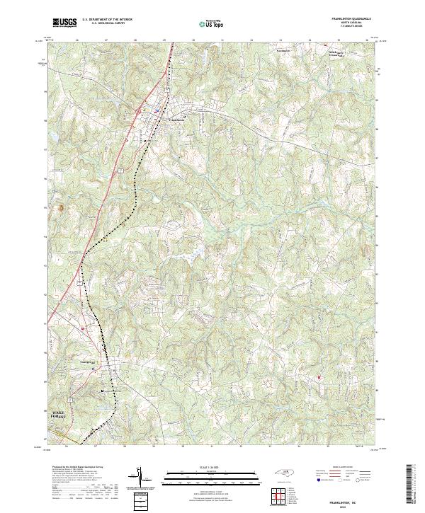 US Topo 7.5-minute map for Franklinton NC