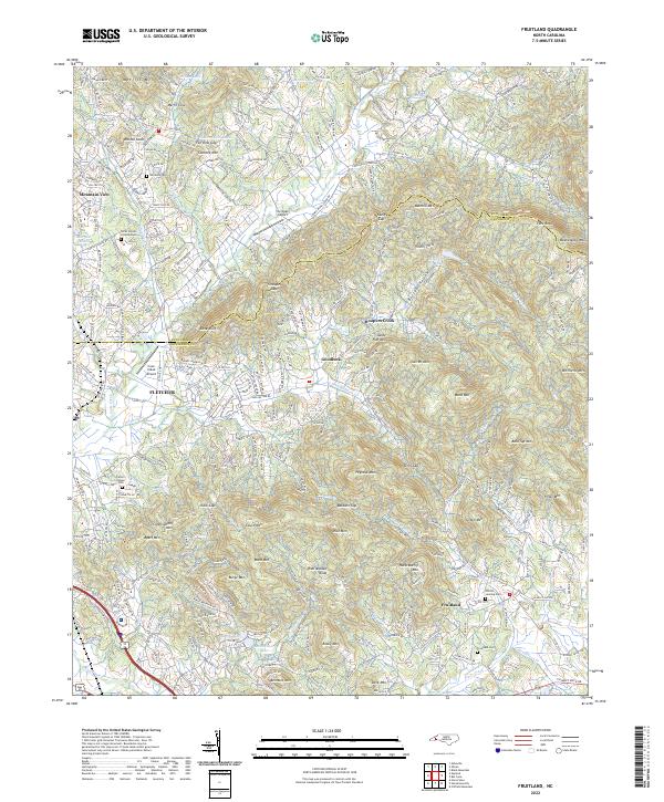 US Topo 7.5-minute map for Fruitland NC