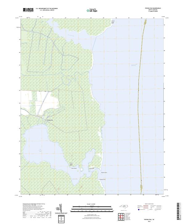 US Topo 7.5-minute map for Frying Pan NC