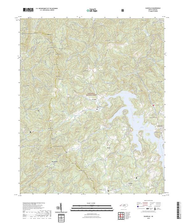 US Topo 7.5-minute map for Glenville NC