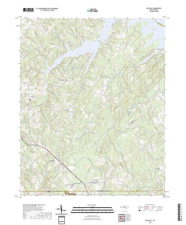 US Topo 7.5-minute map for Gold Hill NC