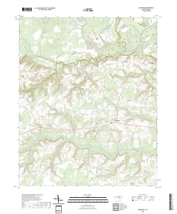 US Topo 7.5-minute map for Grantham NC