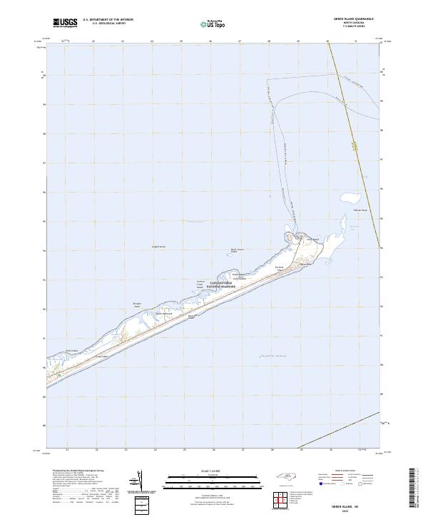 US Topo 7.5-minute map for Green Island NC