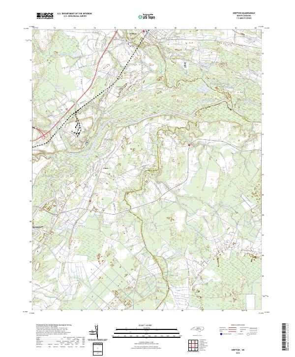 US Topo 7.5-minute map for Grifton NC