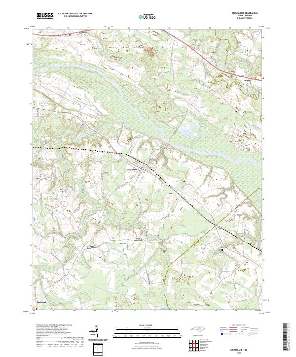 US Topo 7.5-minute map for Grimesland NC