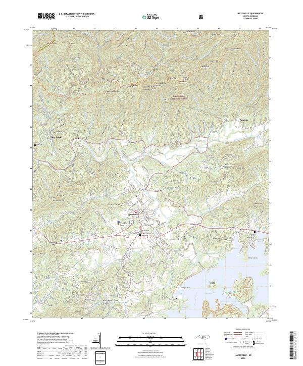 US Topo 7.5-minute map for Hayesville NC