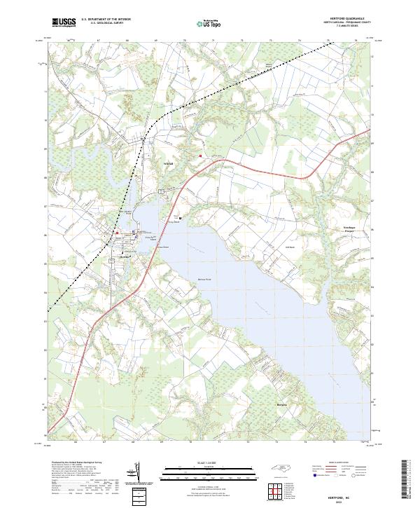 US Topo 7.5-minute map for Hertford NC