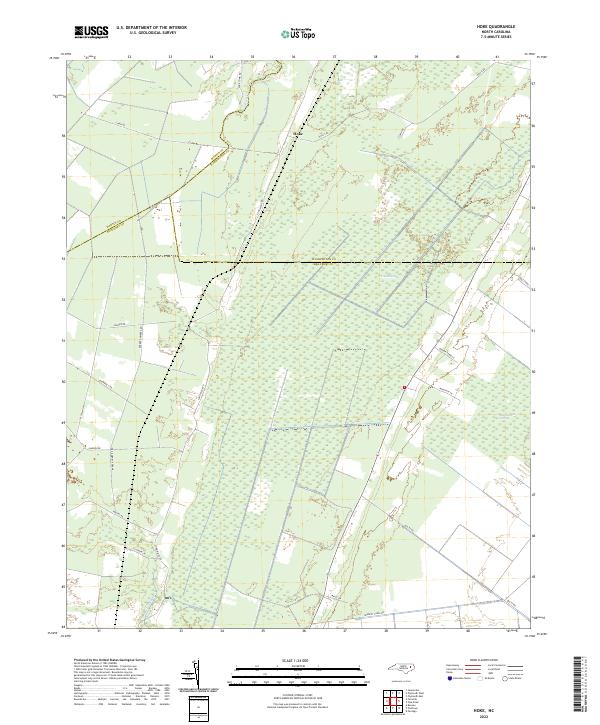 US Topo 7.5-minute map for Hoke NC