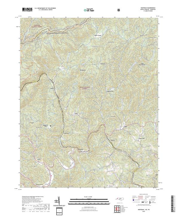 US Topo 7.5-minute map for Huntdale NCTN