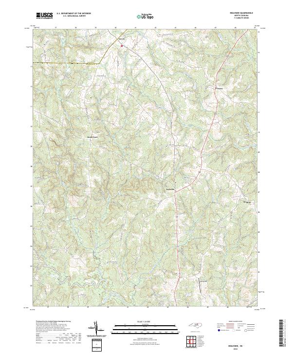 US Topo 7.5-minute map for Ingleside NC