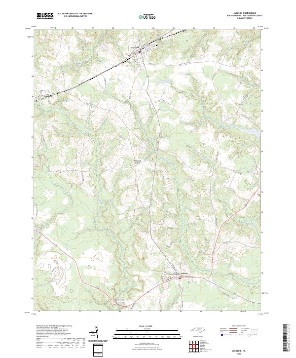 US Topo 7.5-minute map for Jackson NC