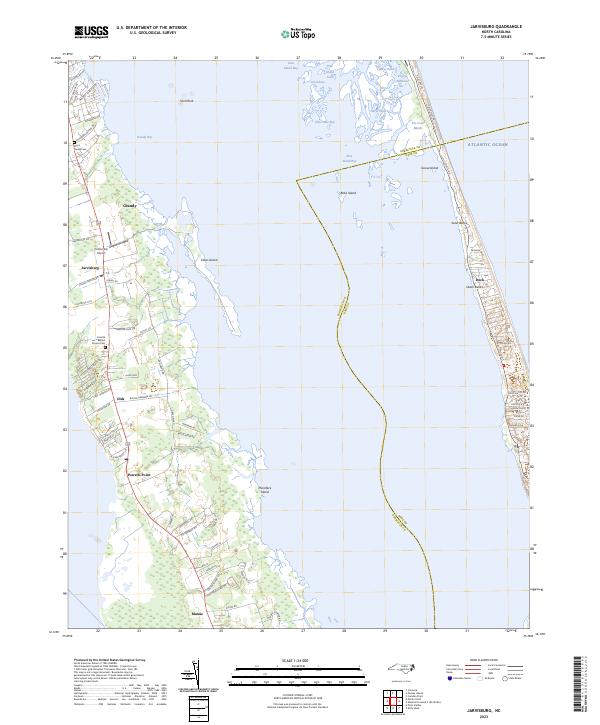 US Topo 7.5-minute map for Jarvisburg NC