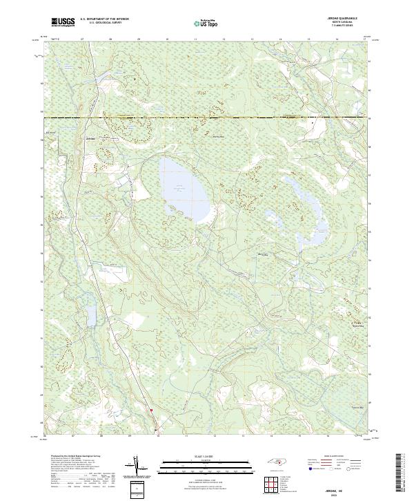 US Topo 7.5-minute map for Jerome NC