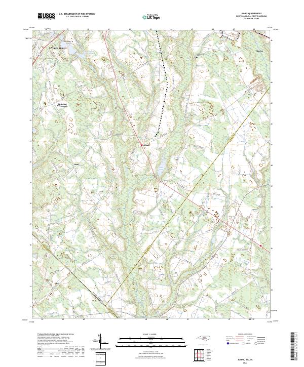 US Topo 7.5-minute map for Johns NCSC