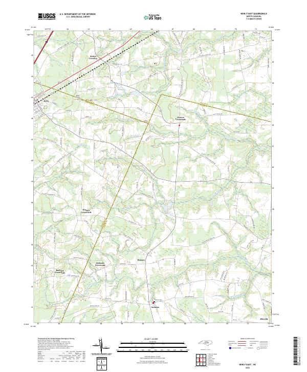 US Topo 7.5-minute map for Kenly East NC