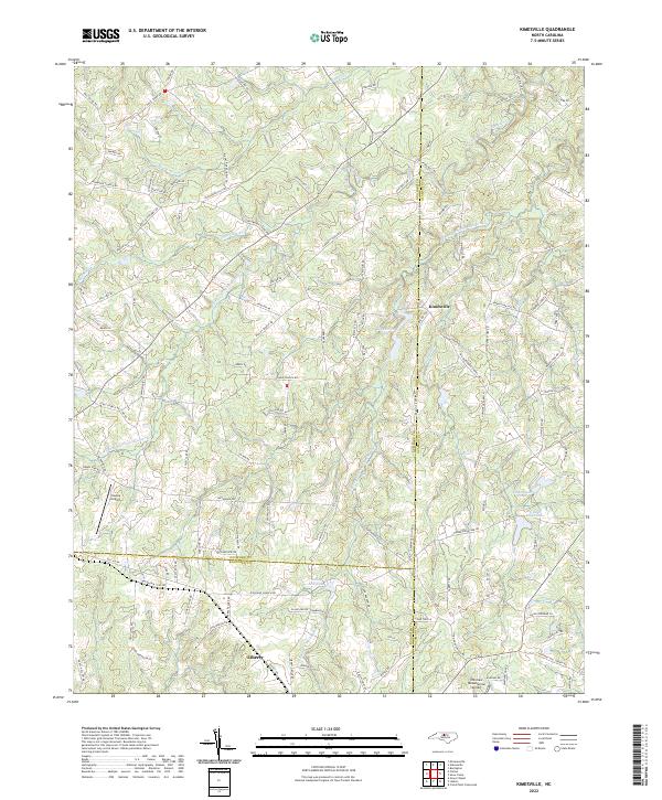 US Topo 7.5-minute map for Kimesville NC