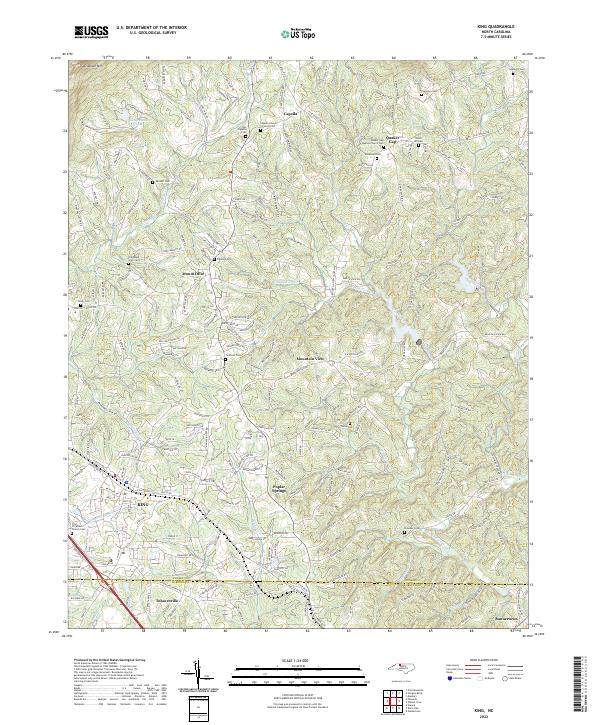 US Topo 7.5-minute map for King NC