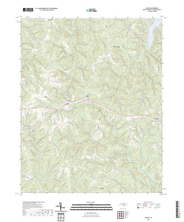 US Topo 7.5-minute map for Macon NC