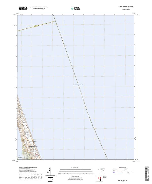 US Topo 7.5-minute map for Martin Point NC