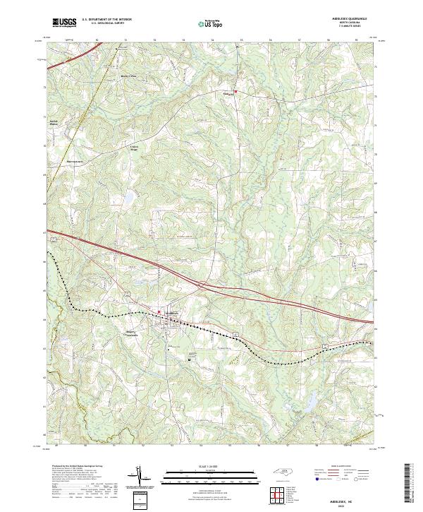 US Topo 7.5-minute map for Middlesex NC