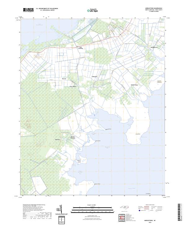 US Topo 7.5-minute map for Middletown NC