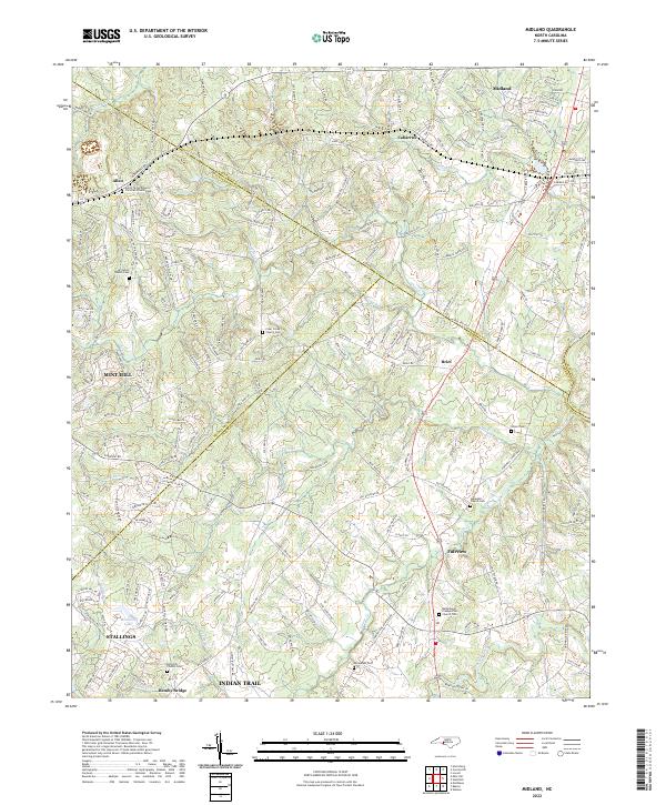 US Topo 7.5-minute map for Midland NC