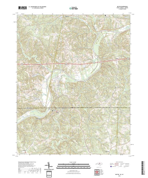 US Topo 7.5-minute map for Milton NCVA