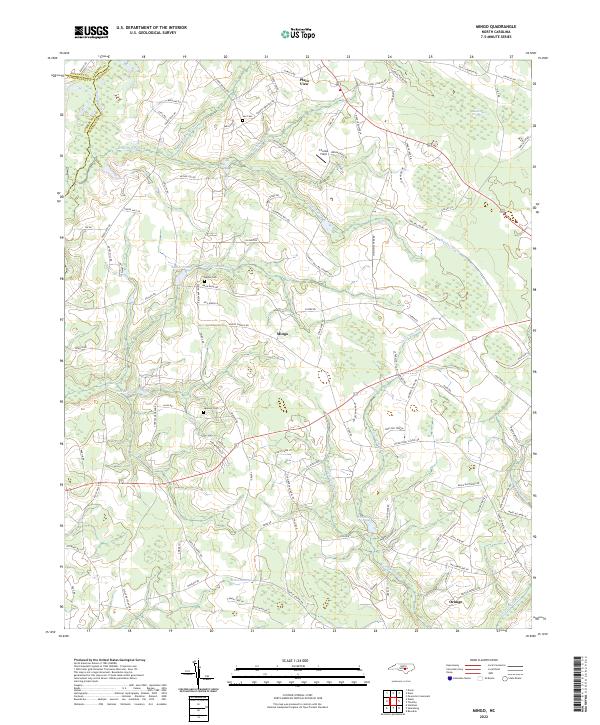 US Topo 7.5-minute map for Mingo NC