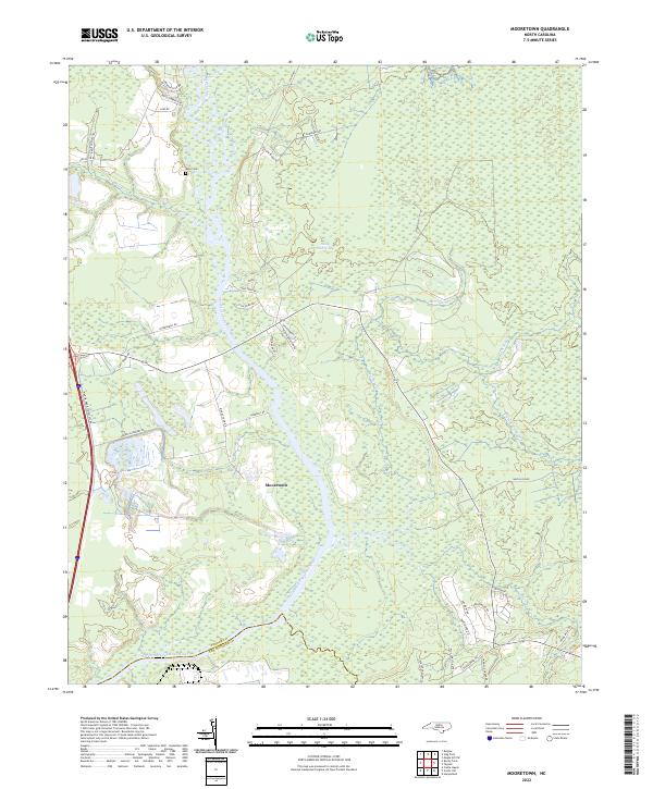 US Topo 7.5-minute map for Mooretown NC